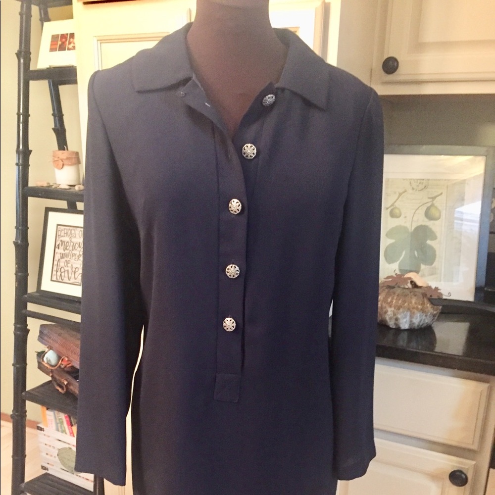Cynthia Howie Navy Dress